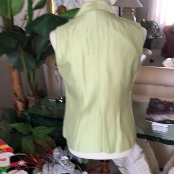 SZ 6 LOIS SNYDER DANI MAX PANT SET SLEEVELESS BUTTON UP EXCLT CONDITION - Picture 4 of 9